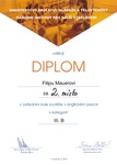 Filipův diplom z anglické olympiády